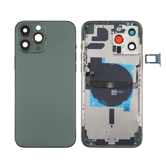 Back Housing With Power Flex Green No Logo For iPhone 13Pro