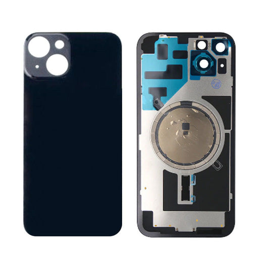 Back Panel With Magnet Black No Logo For iPhone 14 (Aftermarket Premium)