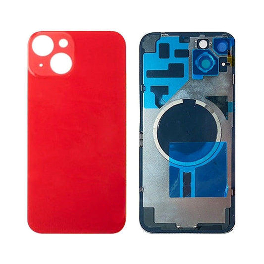 Back Panel With Magnet Red No Logo For iPhone 14Plus (Aftermarket Premium)