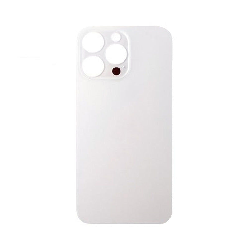 Back Glass White No Logo For iPhone 14Pro Max (Aftermarket Premium)