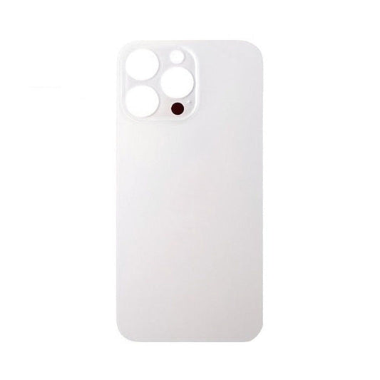 Back Glass White No Logo For iPhone 14Pro Max (Aftermarket Premium)
