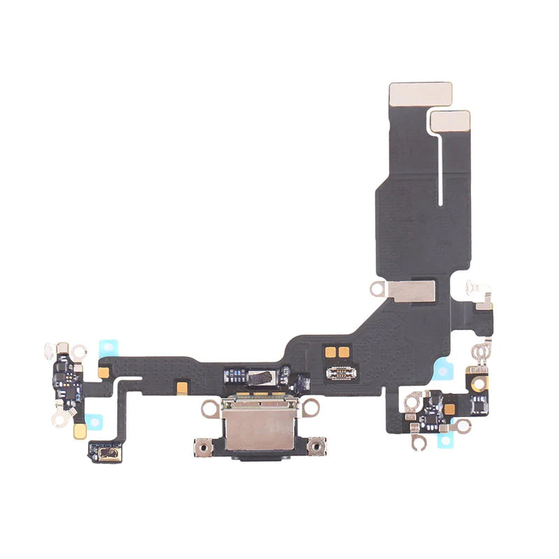 Charging Port Flex Black For iPhone 15
