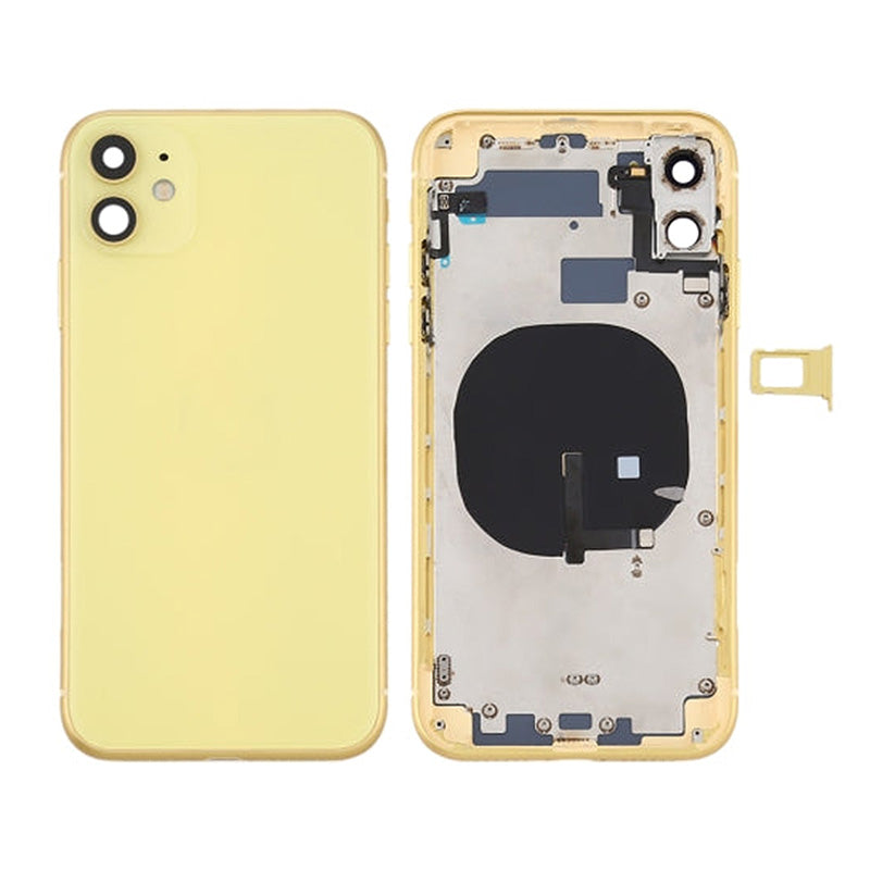 Back Housing With Power Flex Yellow No Logo For iPhone 11