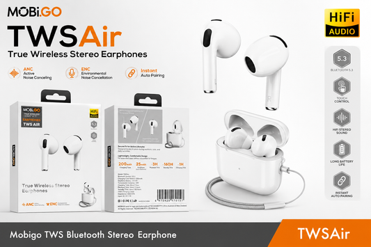 Mobigo TWS bluetooth Stereo earphone TWSAir