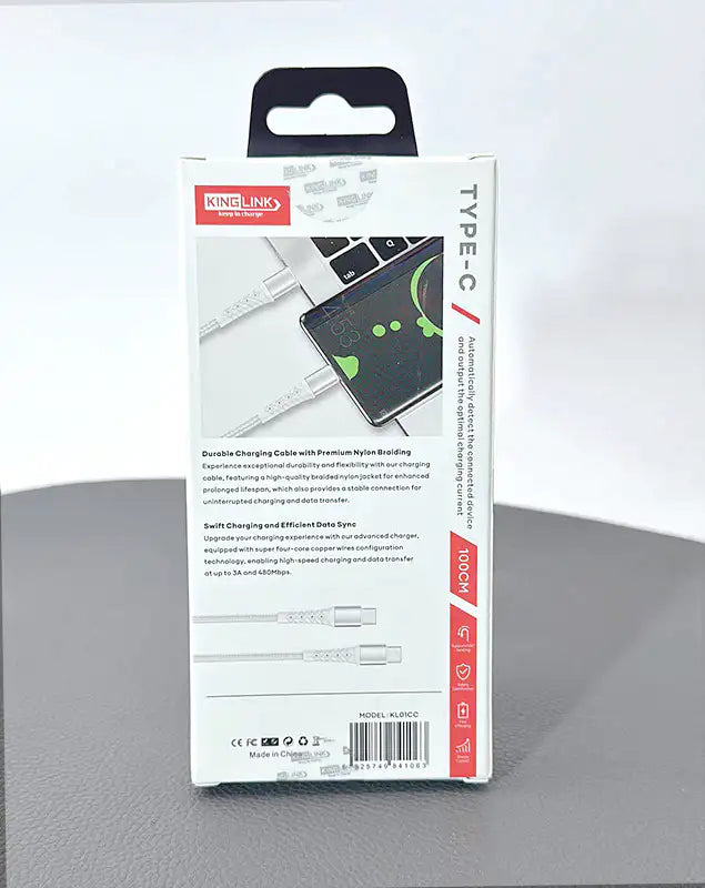 Kinglink 1m 60W Type-C to C Cable KL01CC