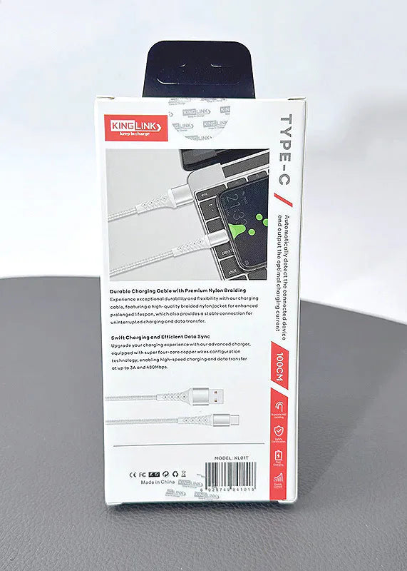 Kinglink 1m USB-A to C Cable KL01T
