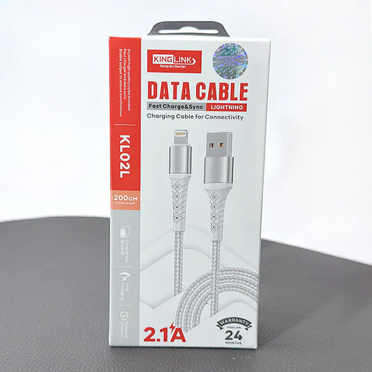 Kinglink 2m USB-A to Lightning Cable KL02L