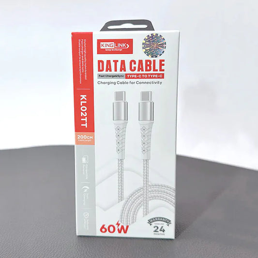 Kinglink 2m 60W Type-C to C Cable KL02TT