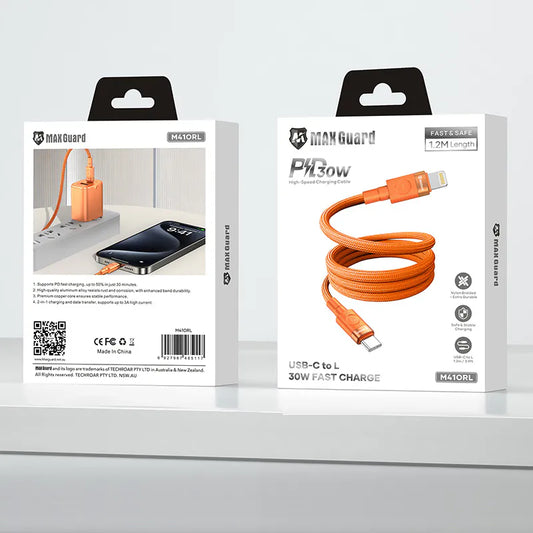 Maxguard M410RL 1.2m Type-C to Lightning Cable