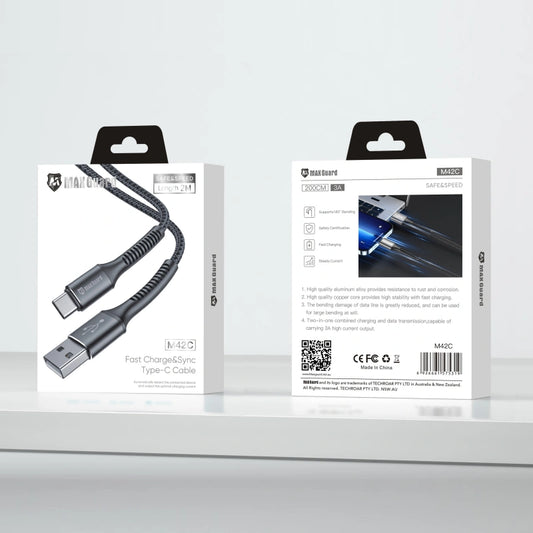 Maxguard 2m USB A To Type-C cable M42C