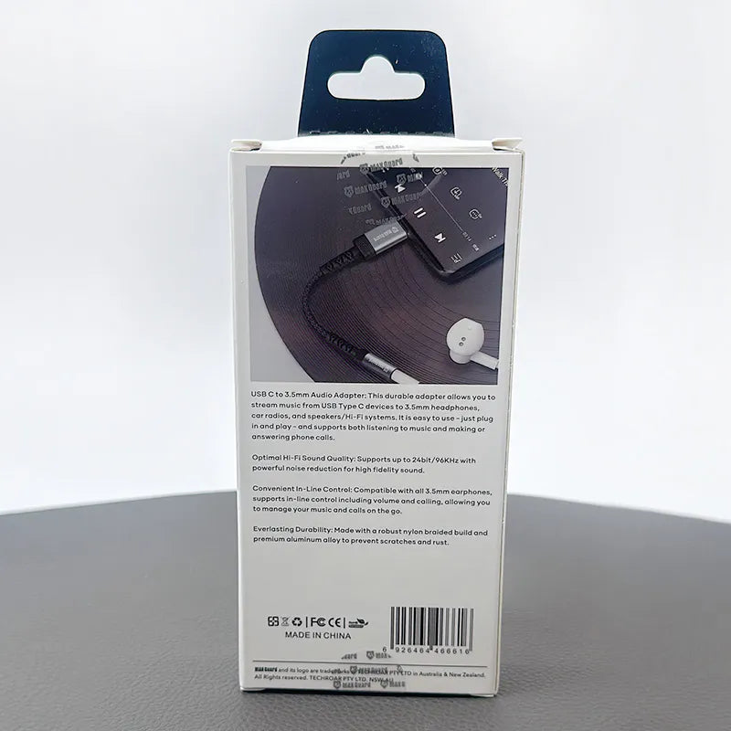 Maxguard Plug and Play USB-C Adapter MA03 (0.12m)