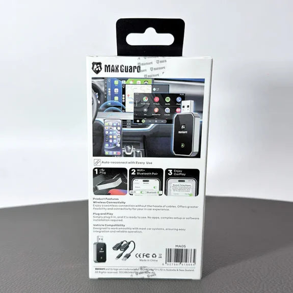 Maxguard 2-in-1 Wireless Car Adapter MA05