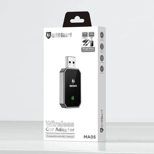 Maxguard 2-in-1 Wireless Car Adapter MA05