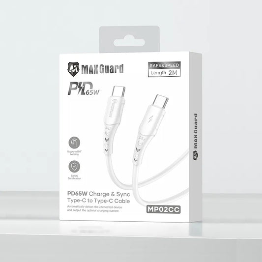 Maxguard 2m 65W Type-C to C Cable MP02CC