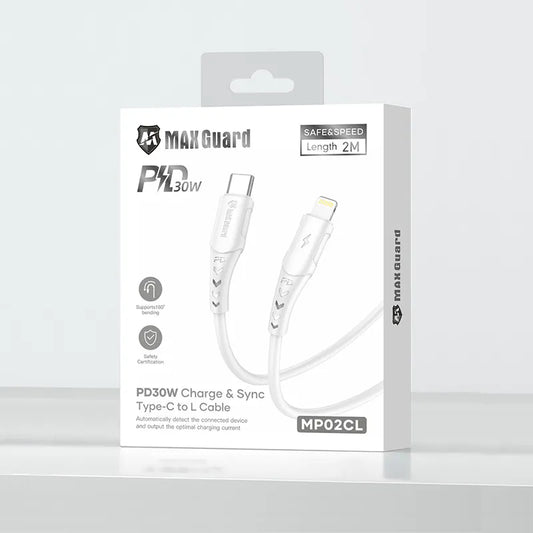 Maxguard 2m 30W Type-C to Lightning Cable MP02CL