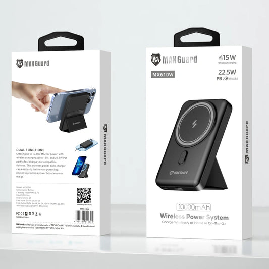 Maxguard PD 22.5W 10000 mah MagFit power bank MX610W