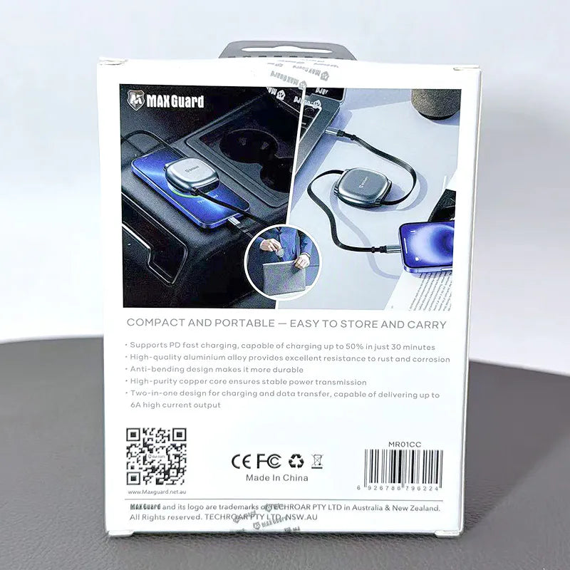 Maxguard 1m 240W Type-C to C Cable MR01CC