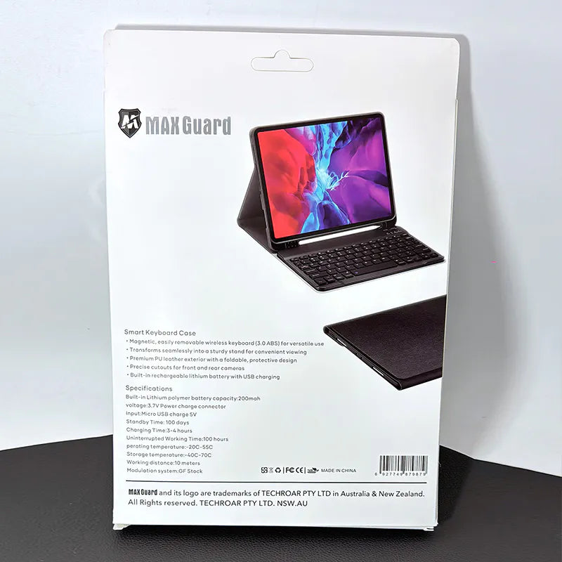 Case for iPad 10th 10.9 2022 Case for Windows/Android/iOS (ipad 11th 2025 fit) Maxguard Smart Keyboard