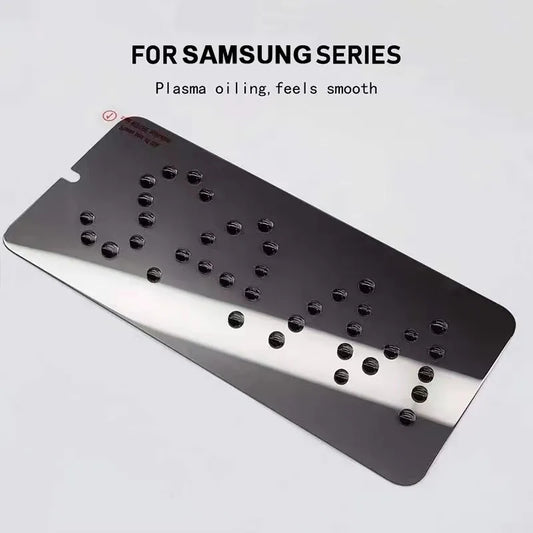 Privacy fingerprint tempered glass for Samsung