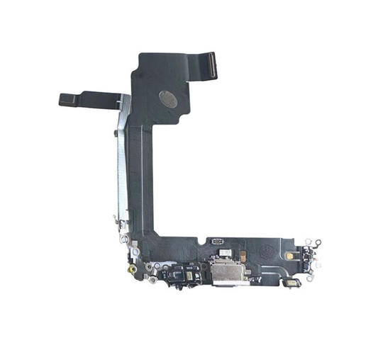 Charging Port Flex White For iPhone 15Pro Max