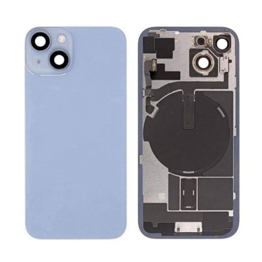 Back Panel with Wireless Charging Flex Blue no Logo for iPhone 15 (Best Quality)