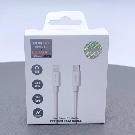 Mobigo 1m 20W Type-C to Lightning Cable 201LC/GO201TL