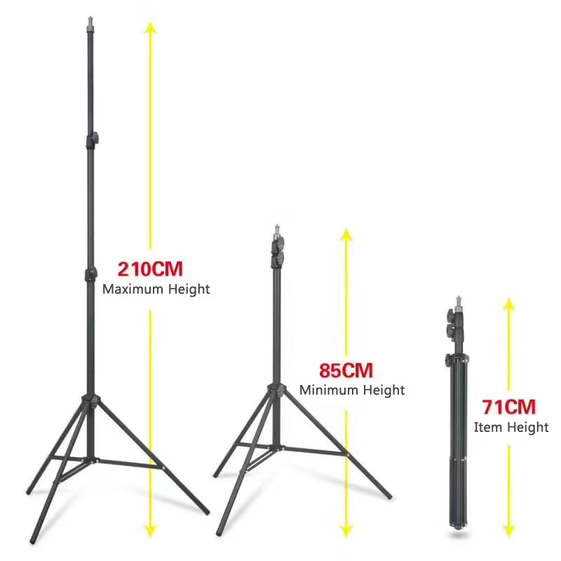 2.1m Heavy duty ring light tripod 8806/8809 - View 9