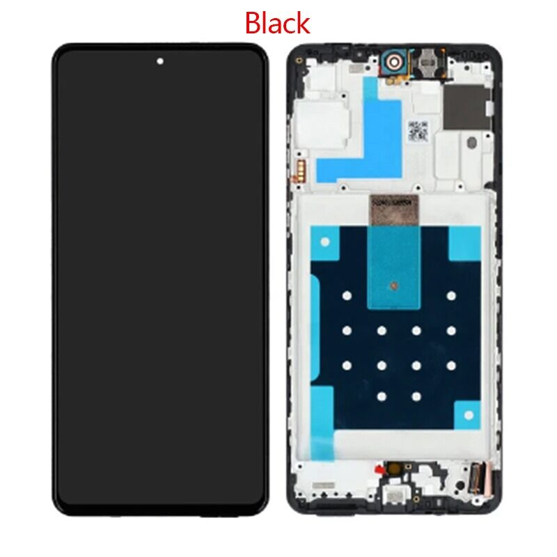 Service Pack OLED assembled with Service Pack Frame for Samsung M55 5G M556 Black
