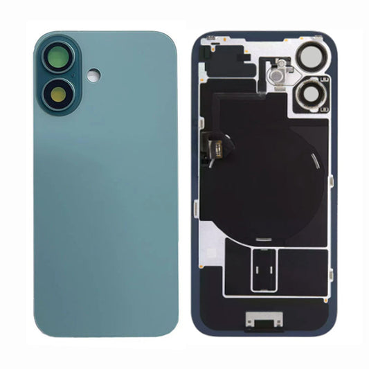 Back Panel with Wireless Charging Flex Teal for iPhone 16Plus (Best Quality)