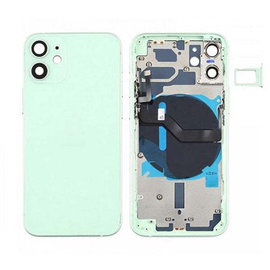 Back Housing With Power Flex Green No Logo For iPhone 12