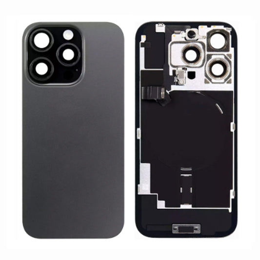 Back Panel with Wireless Charging Flex Black for iPhone 16Pro (Best Quality)