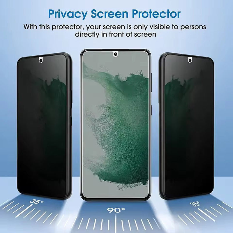 Privacy fingerprint tempered glass for Samsung