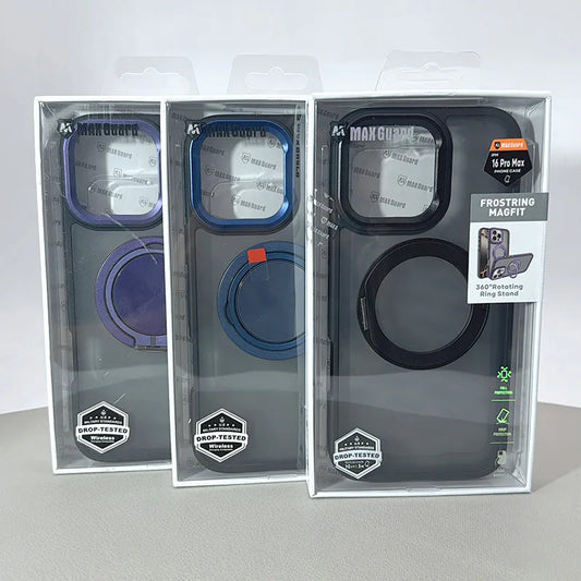 Case for Iphone 13 Pro max/12 pro max 6.7 Frostring MagFit 360 Ring Holder