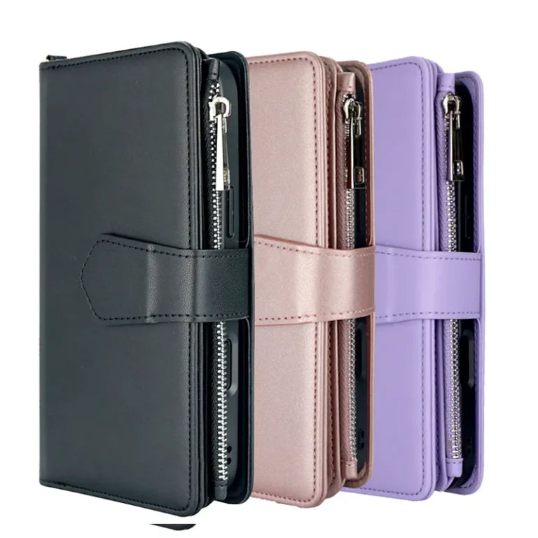 Case for iPhone 17 Pro 6.3 Maxguard Detachable Magnetic Zipper Wallet