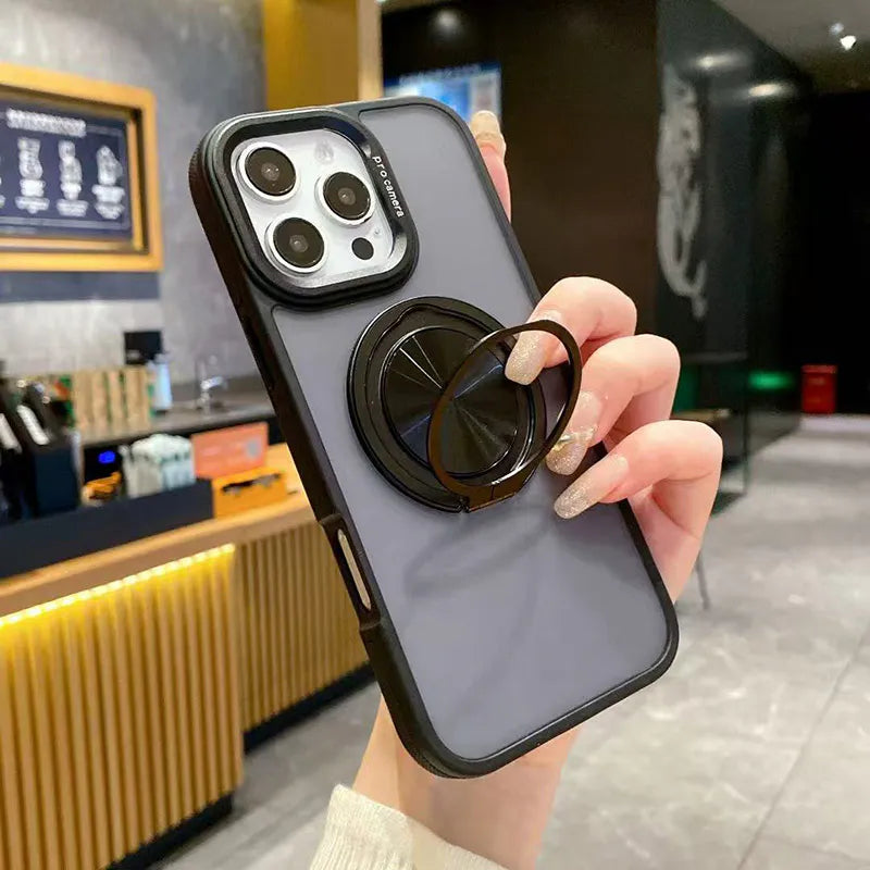 Case for Iphone 15 Pro 6.1 Frostring MagFit 360 Ring Holder