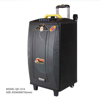 Temeisheng Portable Powered Trolley Speaker Qx-1214