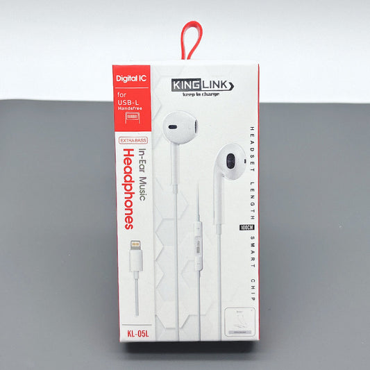 Kinglink 1m lightning earphones KL05L
