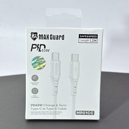 Maxguard 1.2m 65W Type-C to C Cable MP01CC