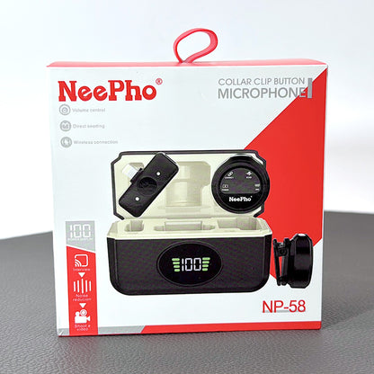 NeePho Collar Clip Button Microphone NP58