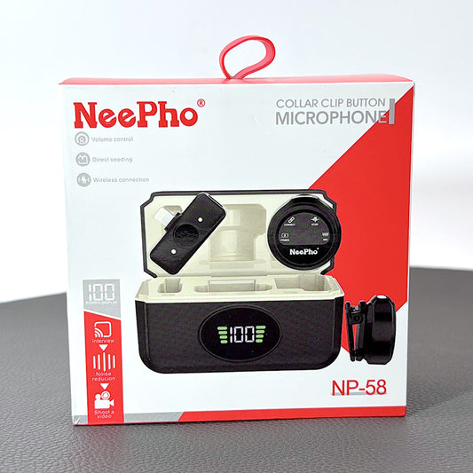 NeePho Collar Clip Button Microphone NP58