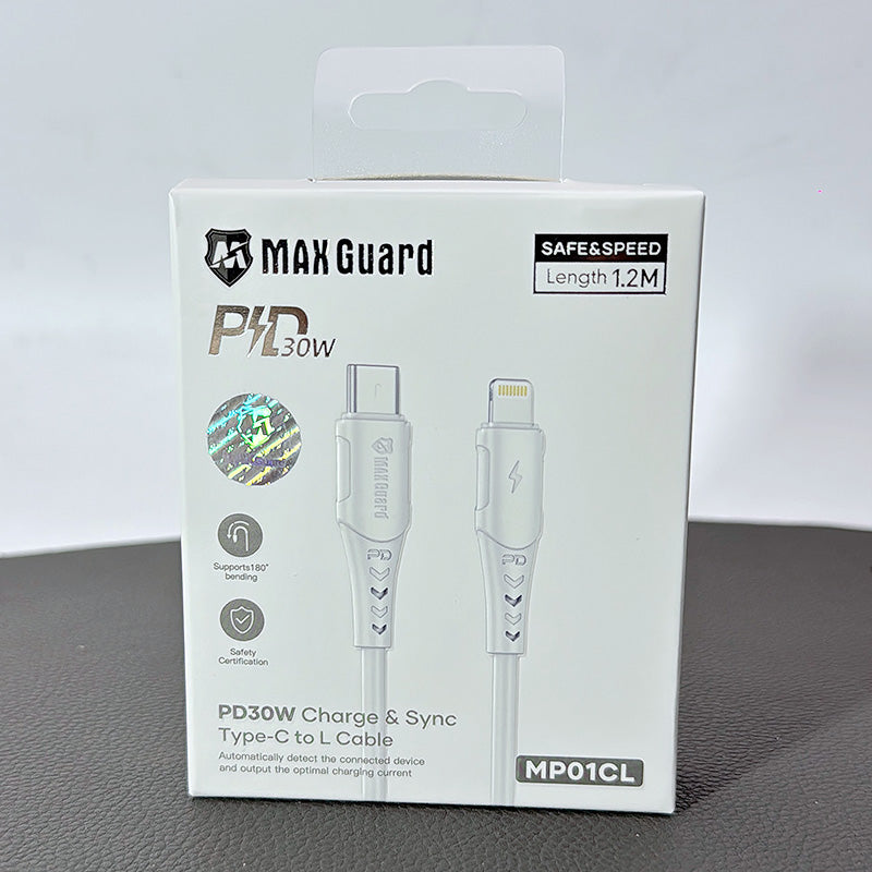 Maxguard 1.2m 30W Type-C to Lightning Cable MP01CL