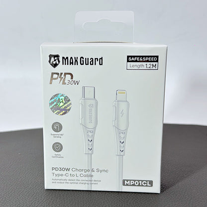 Maxguard 1.2m 30W Type-C to Lightning Cable MP01CL
