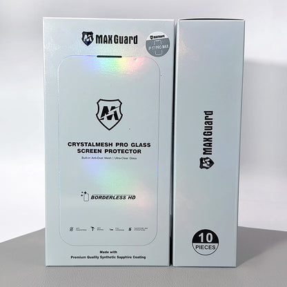 Maxguard Crystalmesh Pro Glass Screen Protector for iPhone (10 pcs/pack)