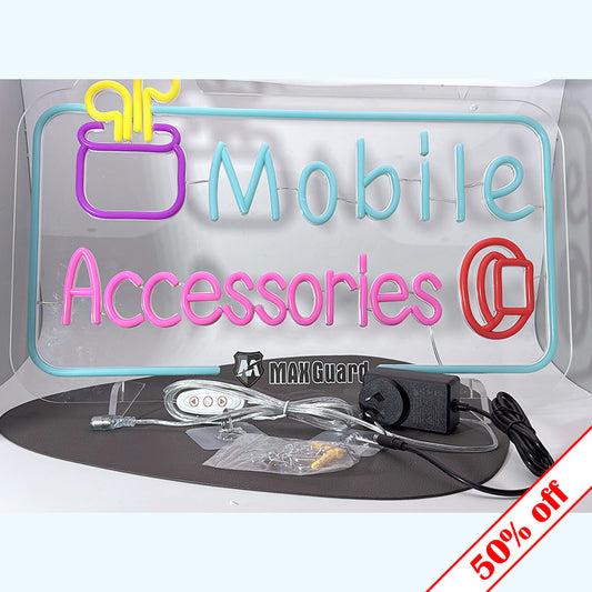 Maxguard Mobile Accessories Neon Sign F01