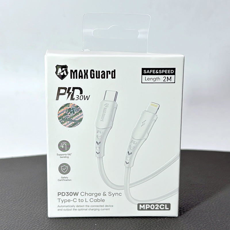 Maxguard 2m 30W Type-C to Lightning Cable MP02CL
