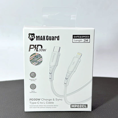 Maxguard 2m 30W Type-C to Lightning Cable MP02CL