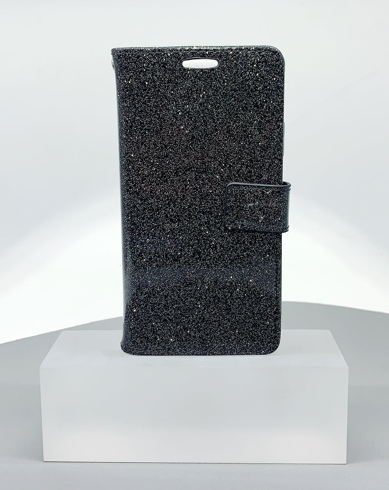 Case for iPhone 12 mini /13 mini 5.4 glitter Bluemoon wallet