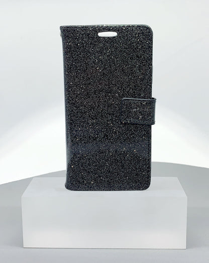 Case for iPhone 12 mini /13 mini 5.4 glitter Bluemoon wallet