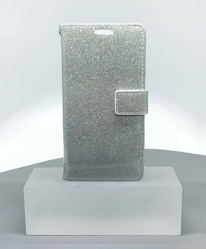 Case for iPhone 12 mini /13 mini 5.4 glitter Bluemoon wallet