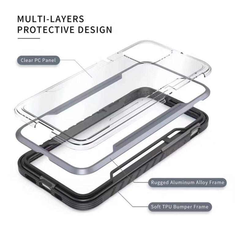 Case for iPhone 12/12 Pro 6.1 MaxGuard Shield Iron
